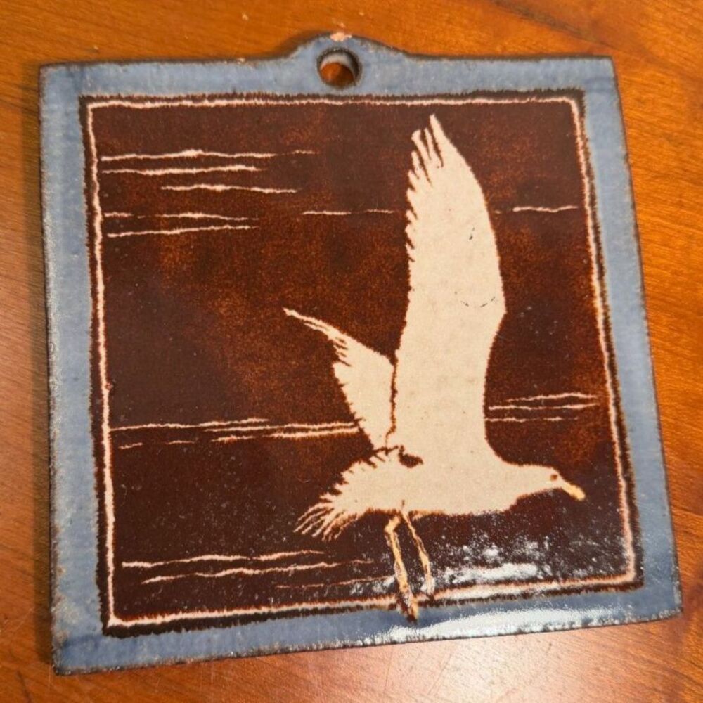 Handcrafted ceramic art tile